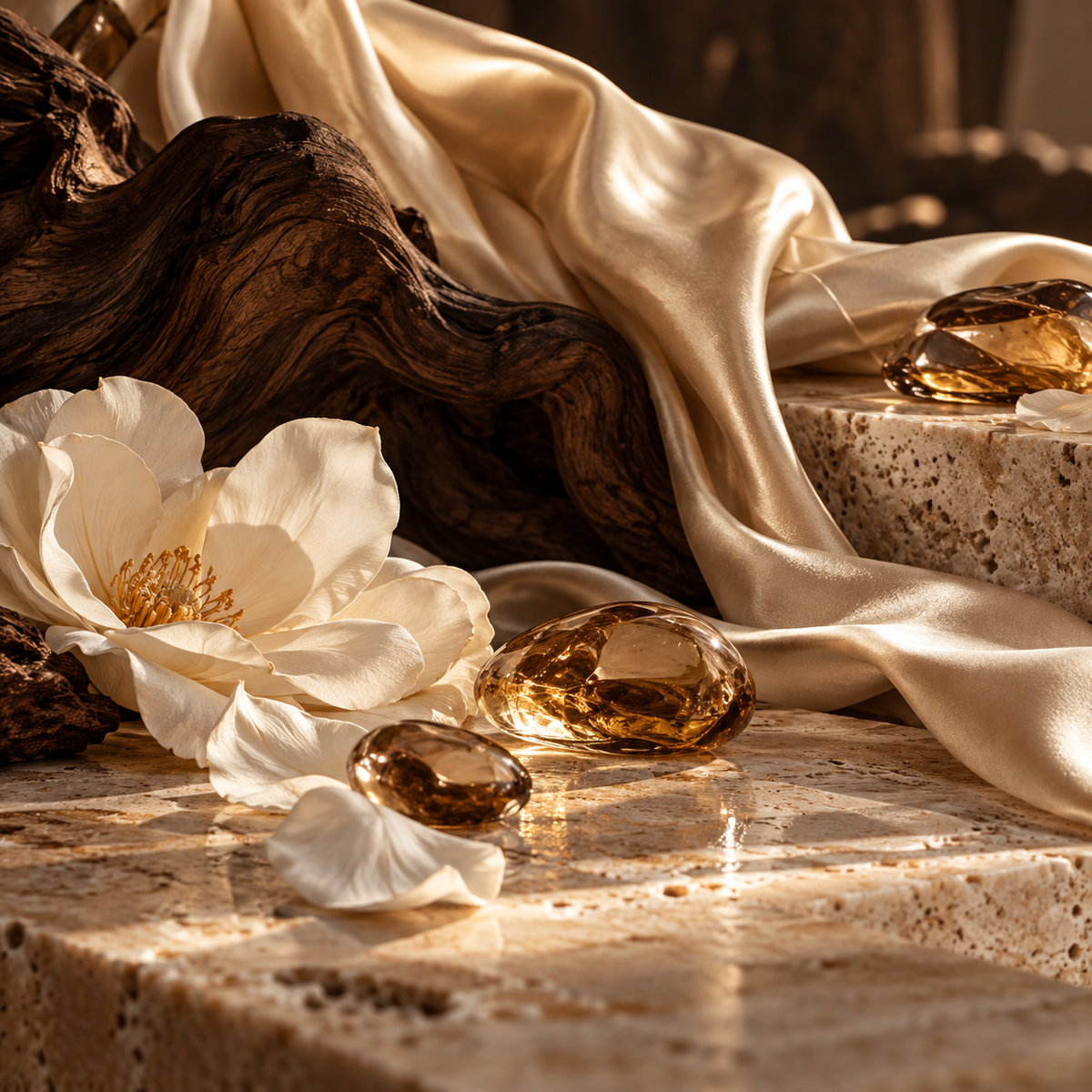 Les Senteurs de Dubaï — univers olfactif, fleurs, bois et reflets ambrés