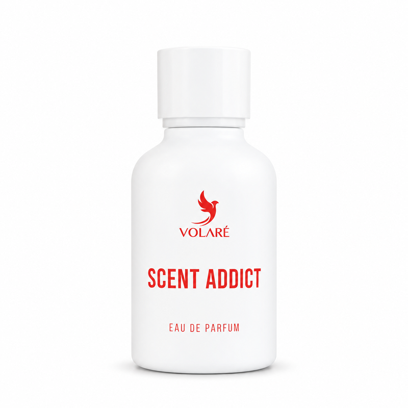 Scent Addict — flacon sur fond blanc