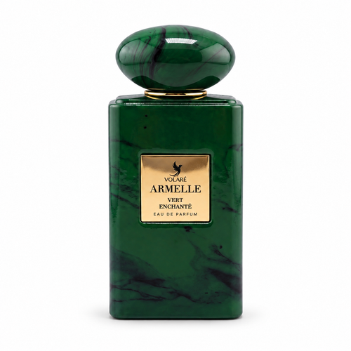 Armelle — Vert Enchanté — flacon sur fond blanc