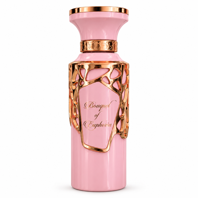 Bouquet of Euphoria — flacon sur fond blanc